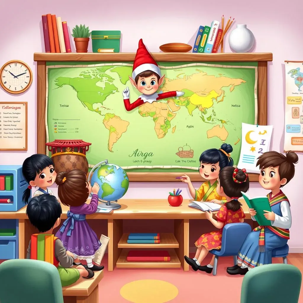 Classroom Elf On The Shelf Ideas with Cultural Lessons: Amazing!