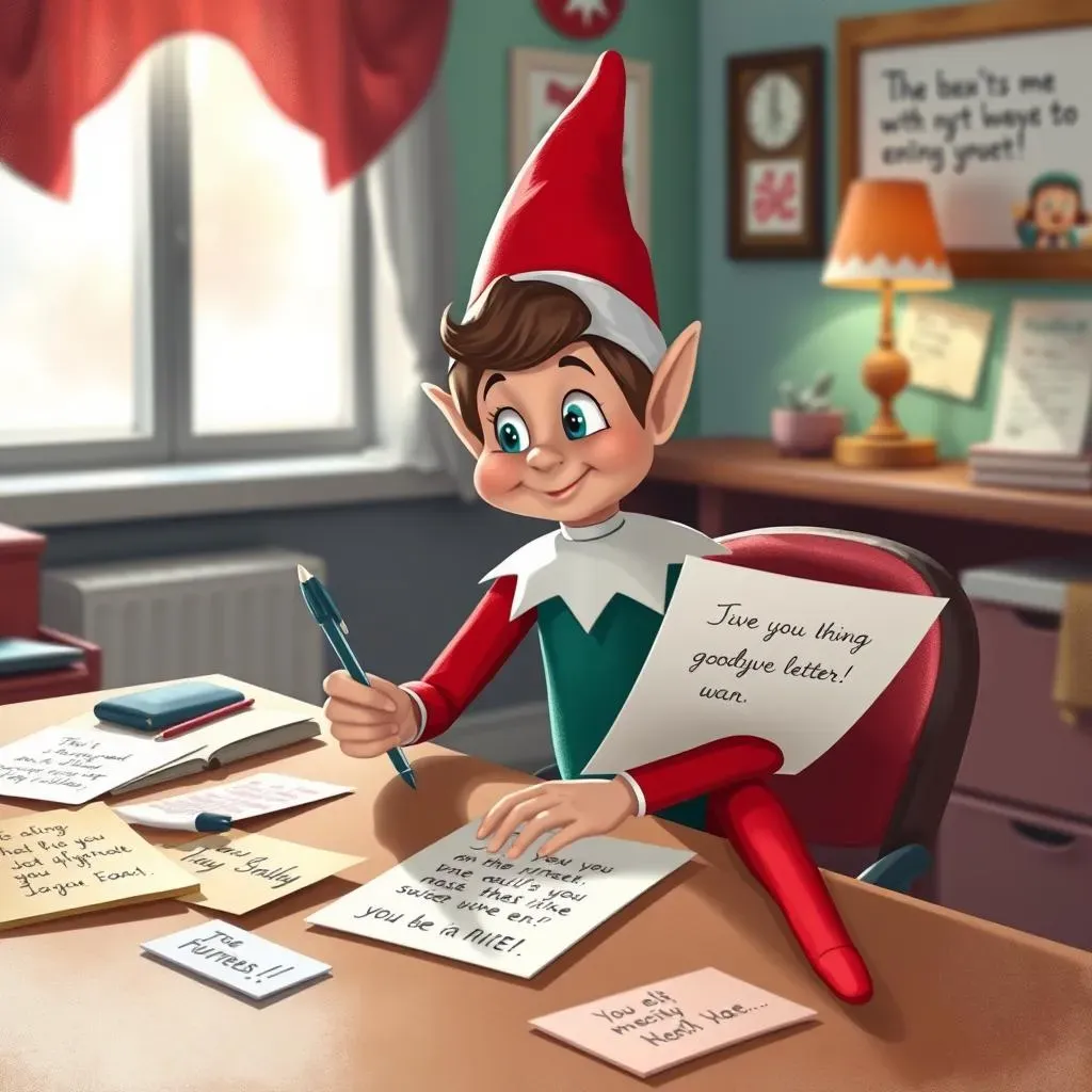 Crafting Funny Elf on the Shelf Goodbye Letters