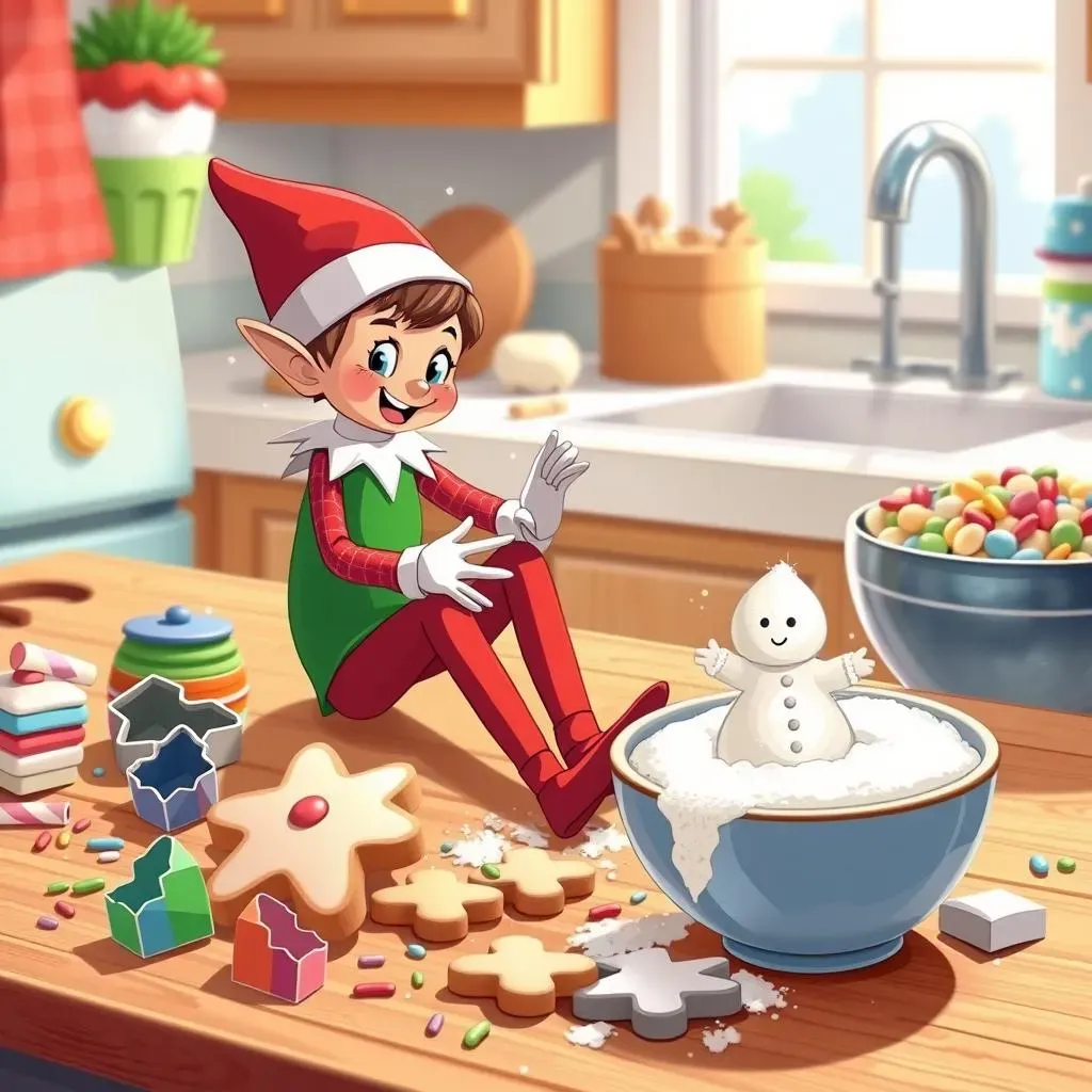 Crazy Elf on the Shelf Ideas: LastMinute Kitchen Capers