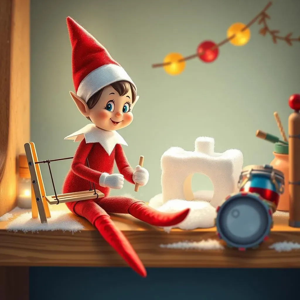 Crazy Elf on the Shelf Ideas Using Everyday Household Items