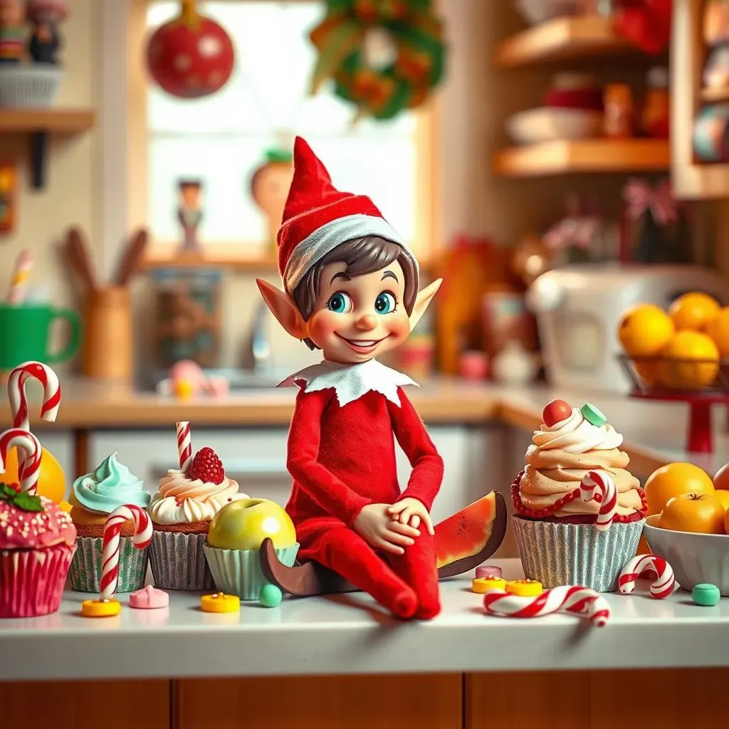 Crazy Elf On The Shelf Ideas Using Food Items