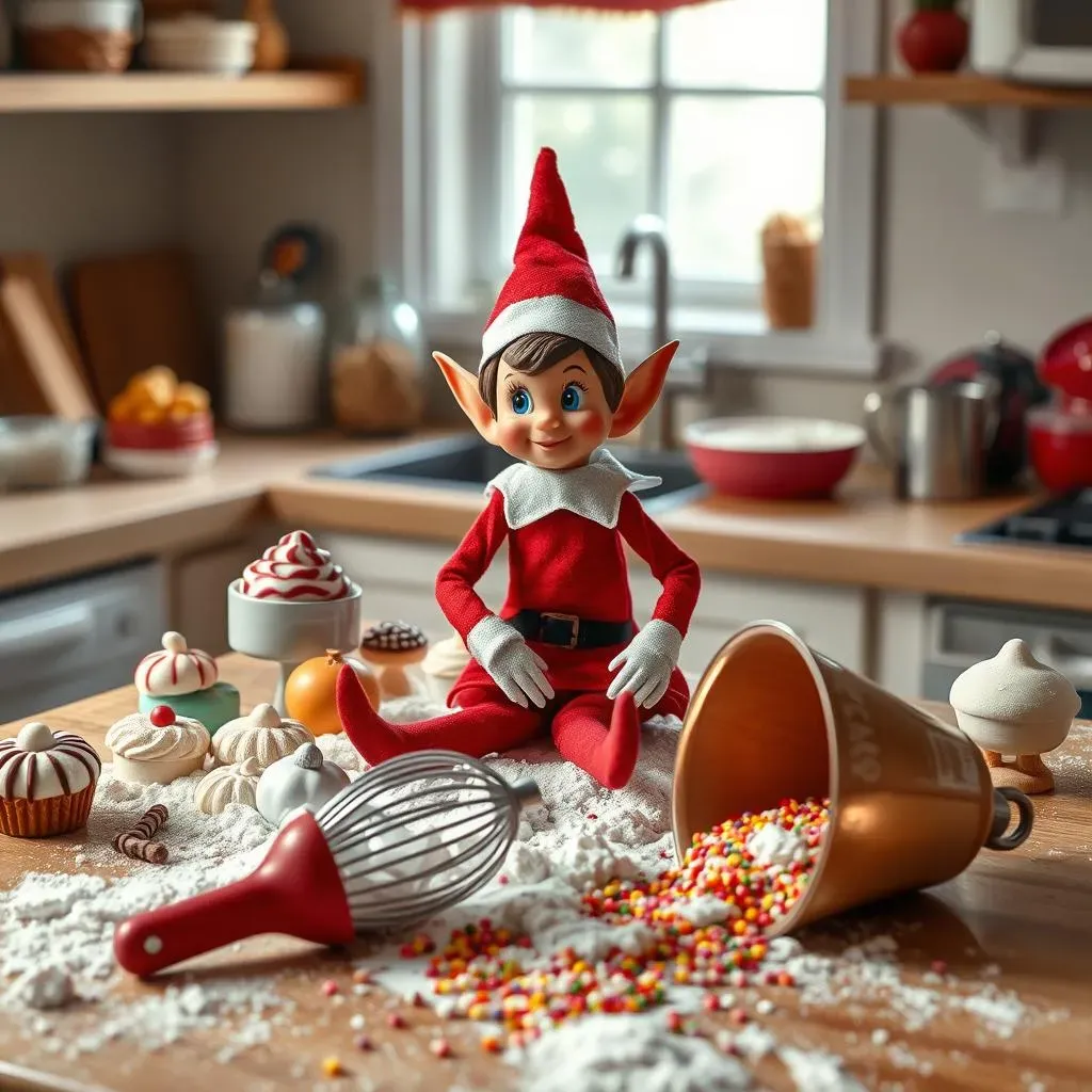 Crazy Elf on the Shelf Ideas Using Household Items