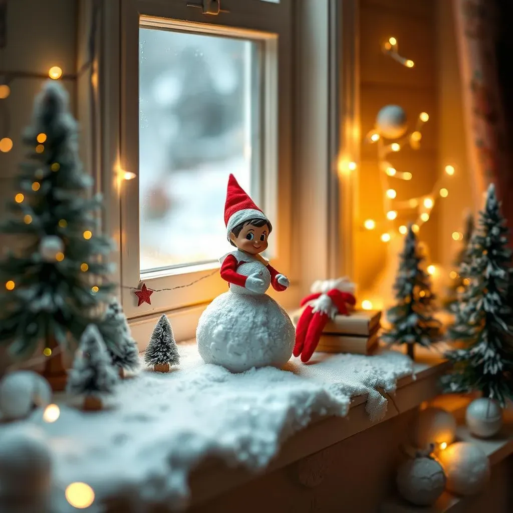 Crazy Elf on the Shelf in a Winter Wonderland: Snowy Scenes and Setups