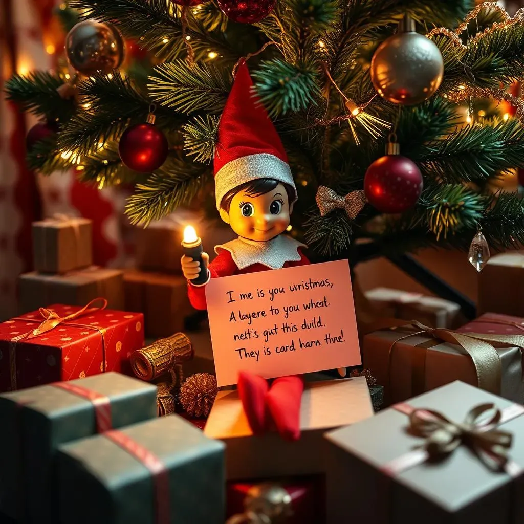 Creative Christmas Eve Elf on the Shelf Ideas with Personal Messages