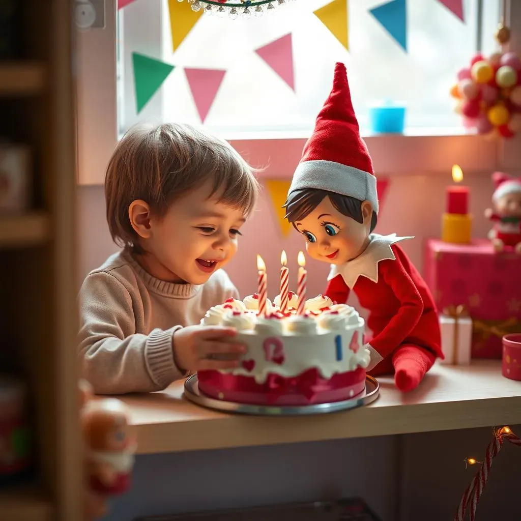 Creative Elf on the Shelf Birthday Photo Ideas