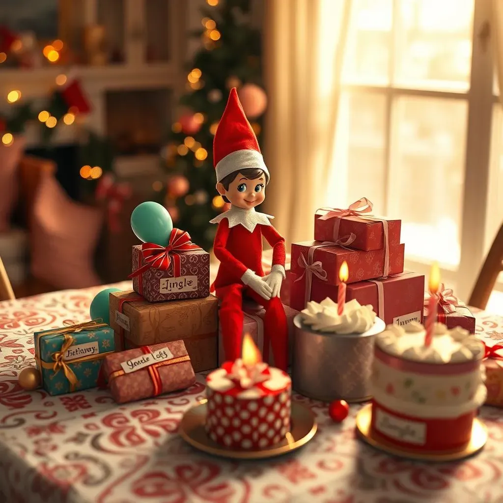 Creative Elf on the Shelf Birthday Scenes for December Birthdays