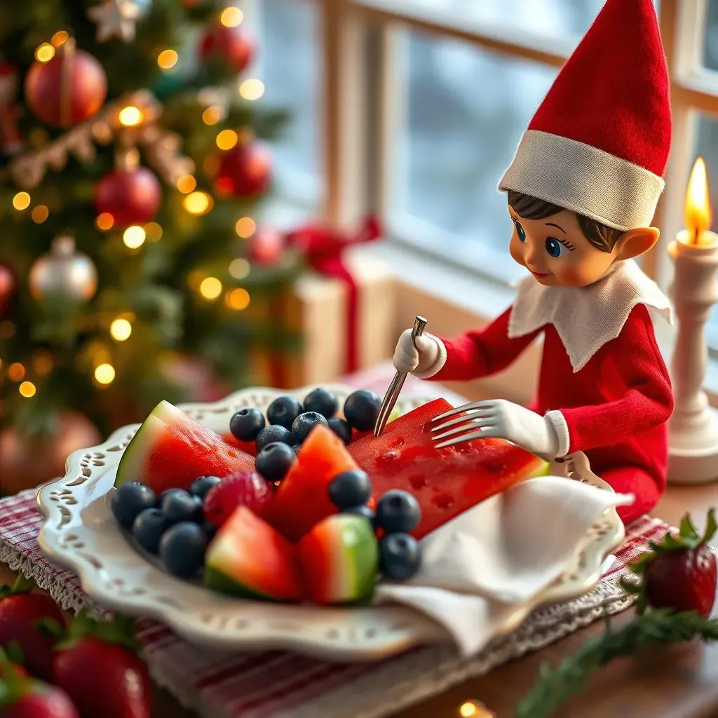 Creative Elf on the Shelf Food Displays:  Impressive & Edible Arrangements