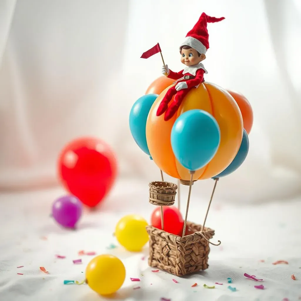 Creative Elf on the Shelf Goodbye Balloon Scenes