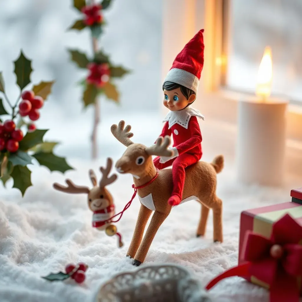 Creative Elf on the Shelf Goodbye Ideas with Reindeer Touches