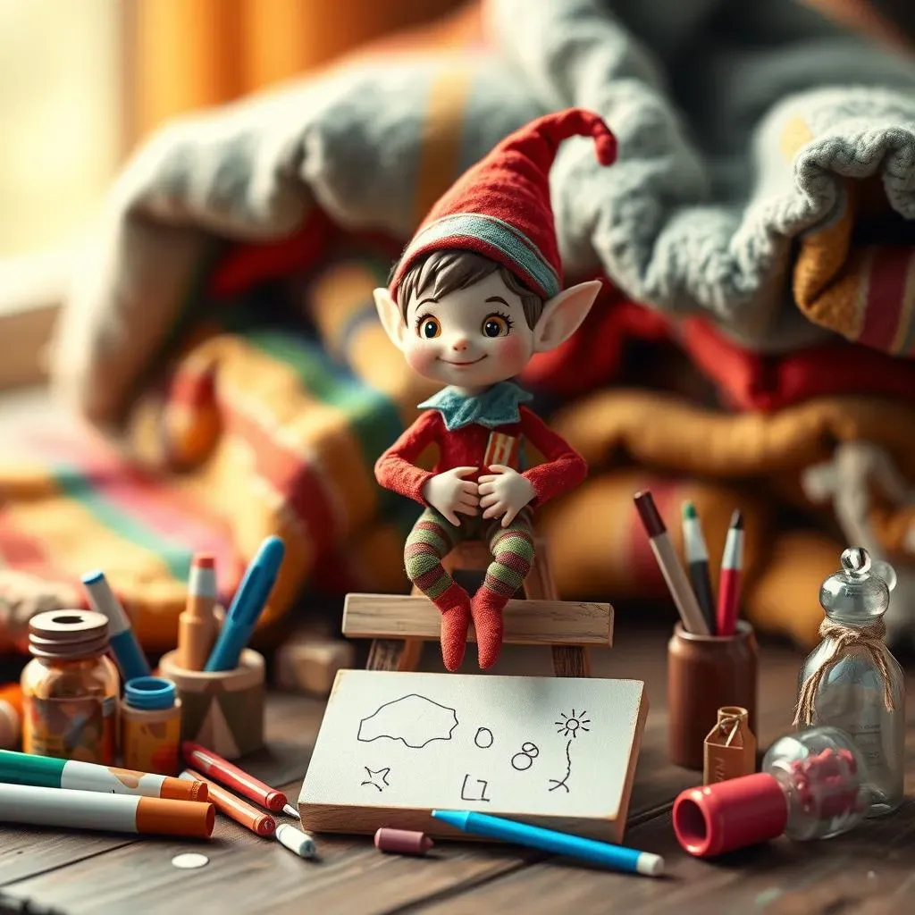 Creative Elf on the Shelf Ideas: Drawing Fun