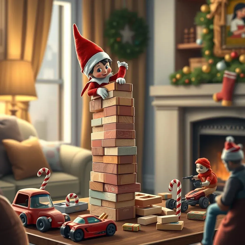 Creative Elf on the Shelf Jenga Challenges