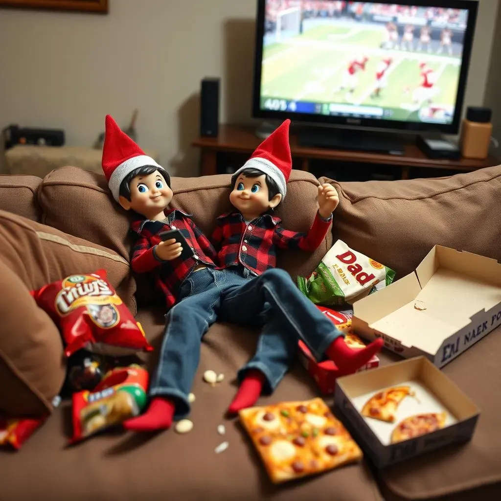 Dad's Funny Elf on the Shelf Antics