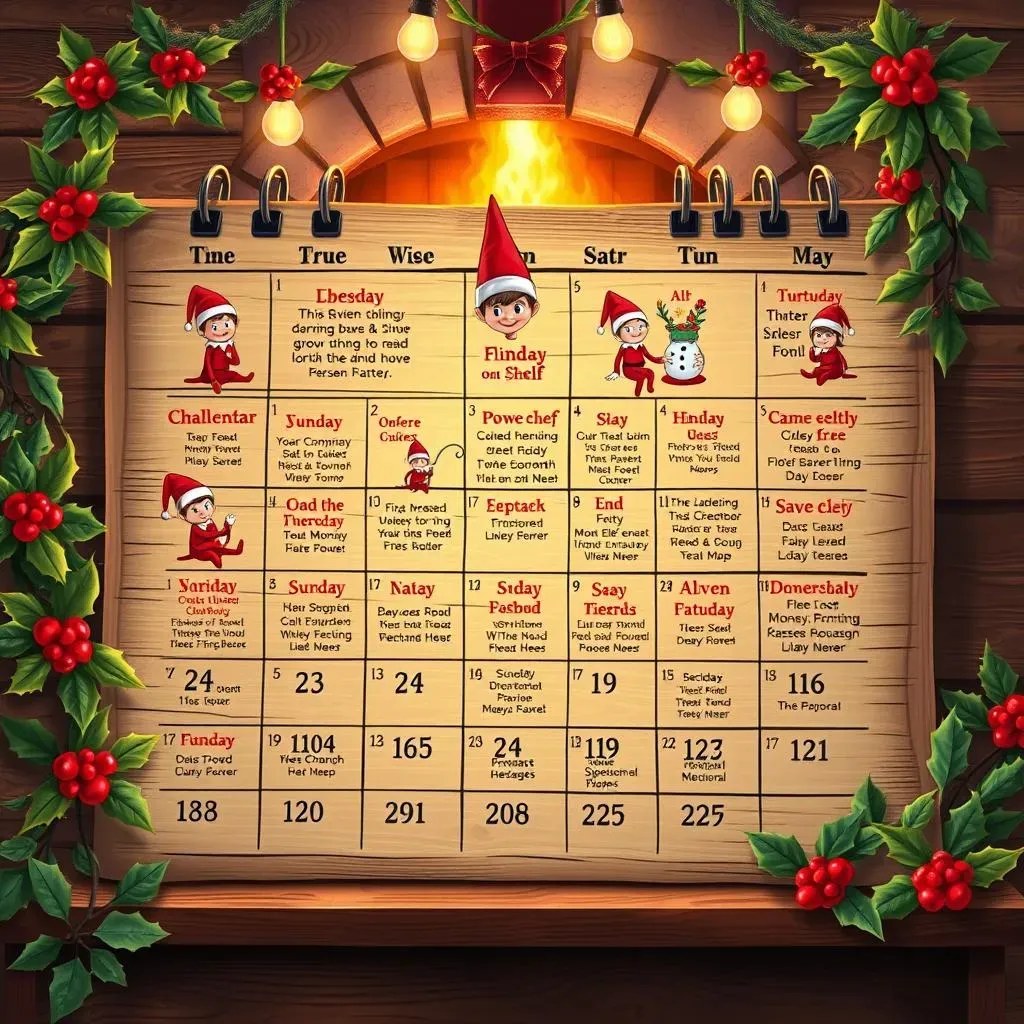 Different Elf on the Shelf Ideas Calendar Options