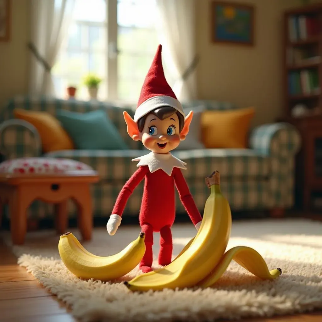 Easy Elf on the Shelf Banana Pranks