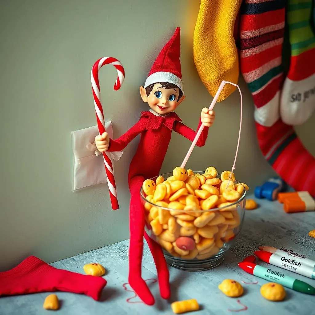 Easy Elf on the Shelf Ideas Using Household Items