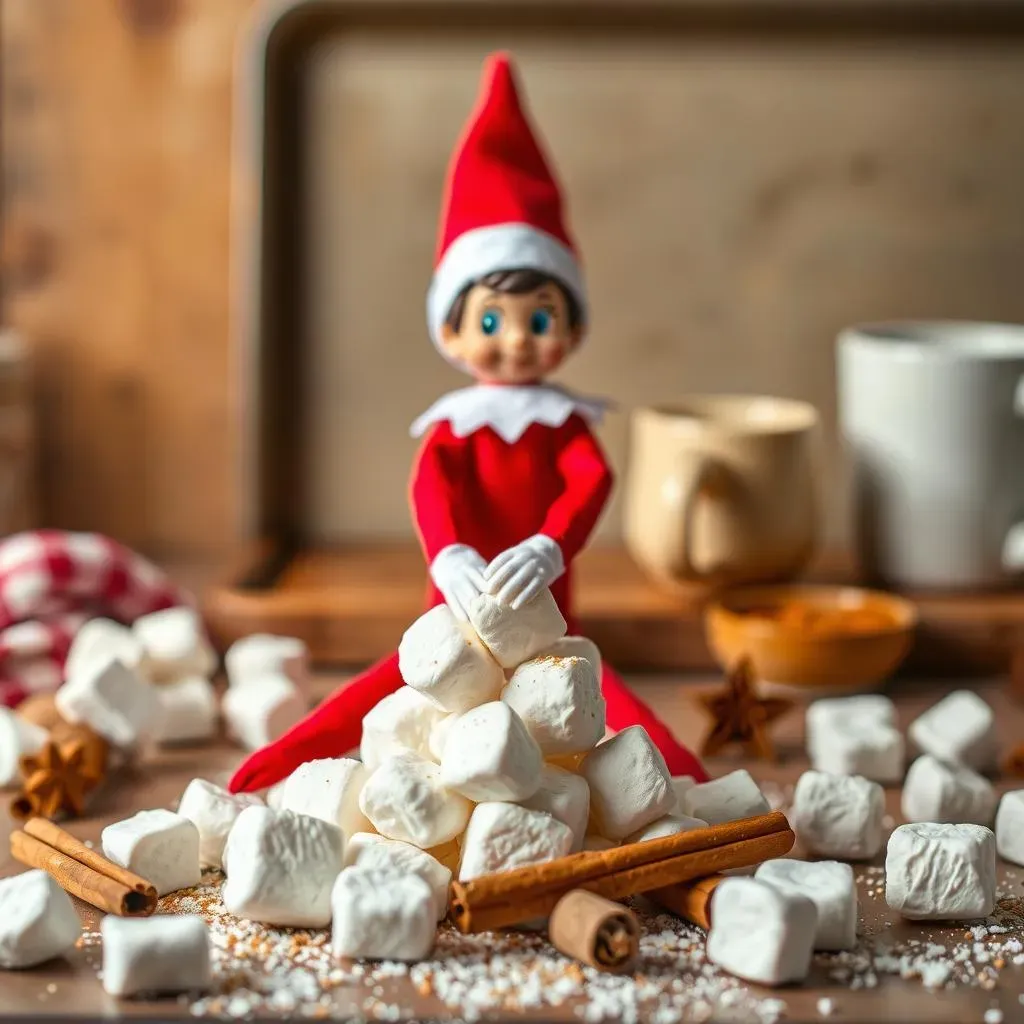 Easy Elf on the Shelf Ideas Using Kitchen Items