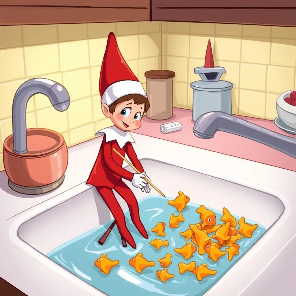 Easy Elf Scenes Using Household Items: Photo Guide