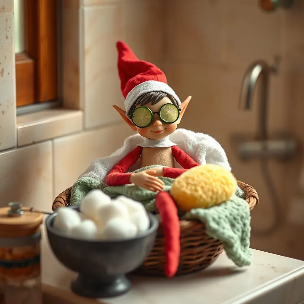 Elaborate Elf on the Shelf Bathroom Scenes