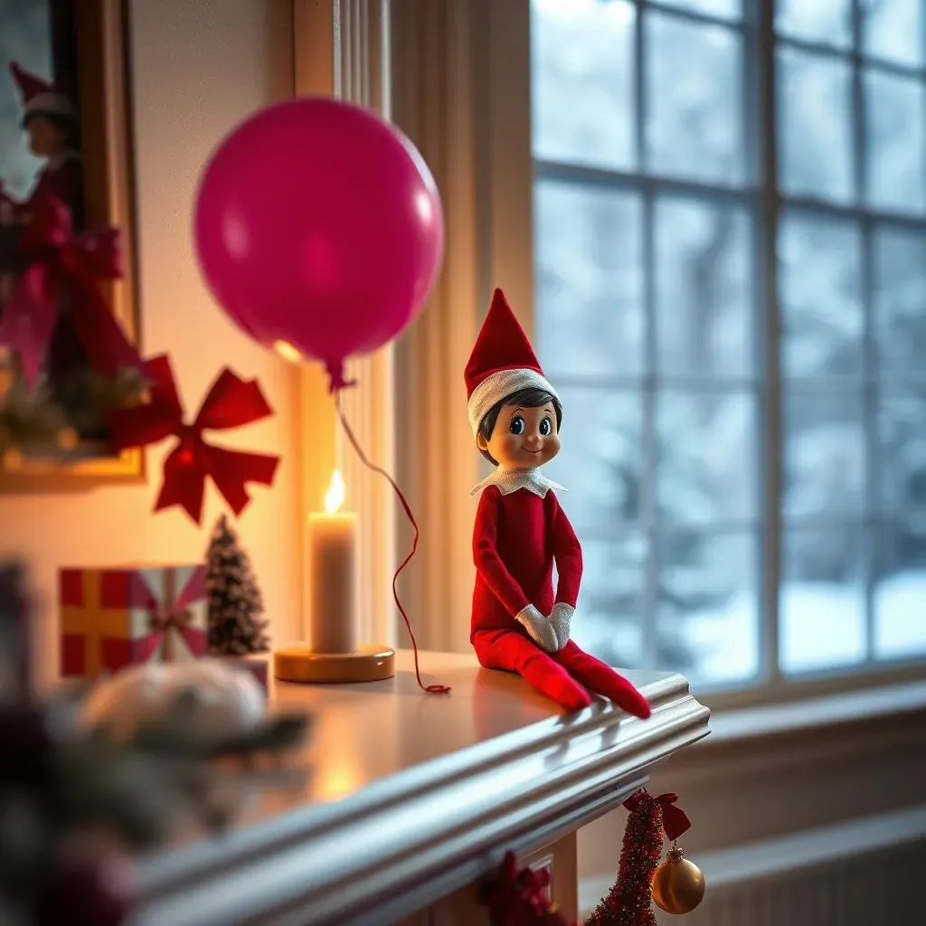 Elf on the Shelf Balloon Goodbye:  PicturePerfect Moments