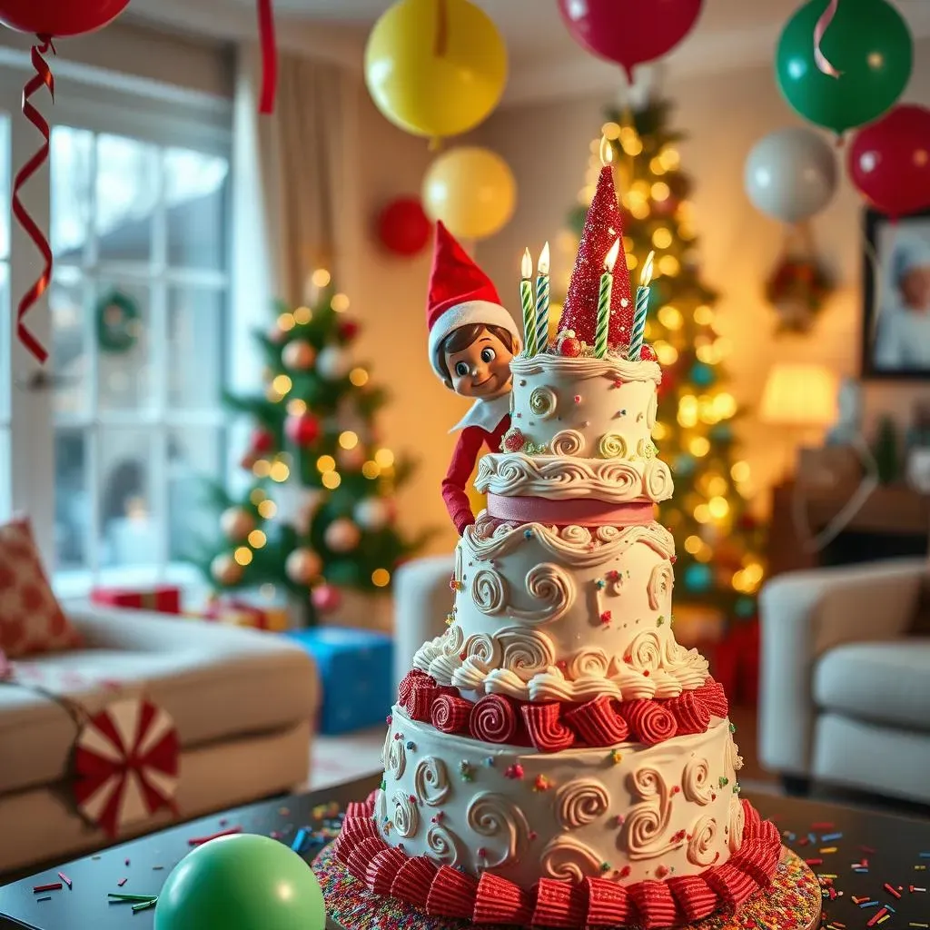 Amazing Elf On The Shelf Birthday Ideas with Cake Designs