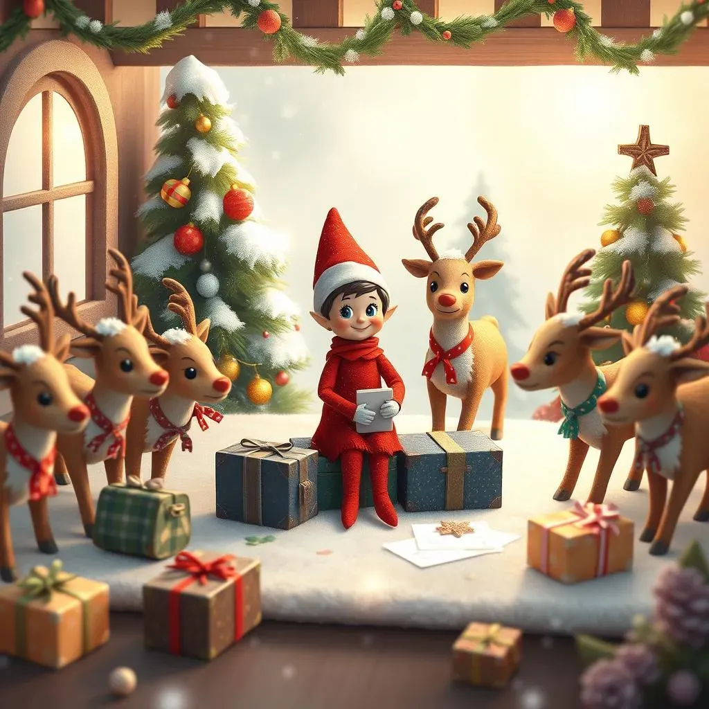 Amazing Elf On The Shelf Goodbye Ideas with Reindeer