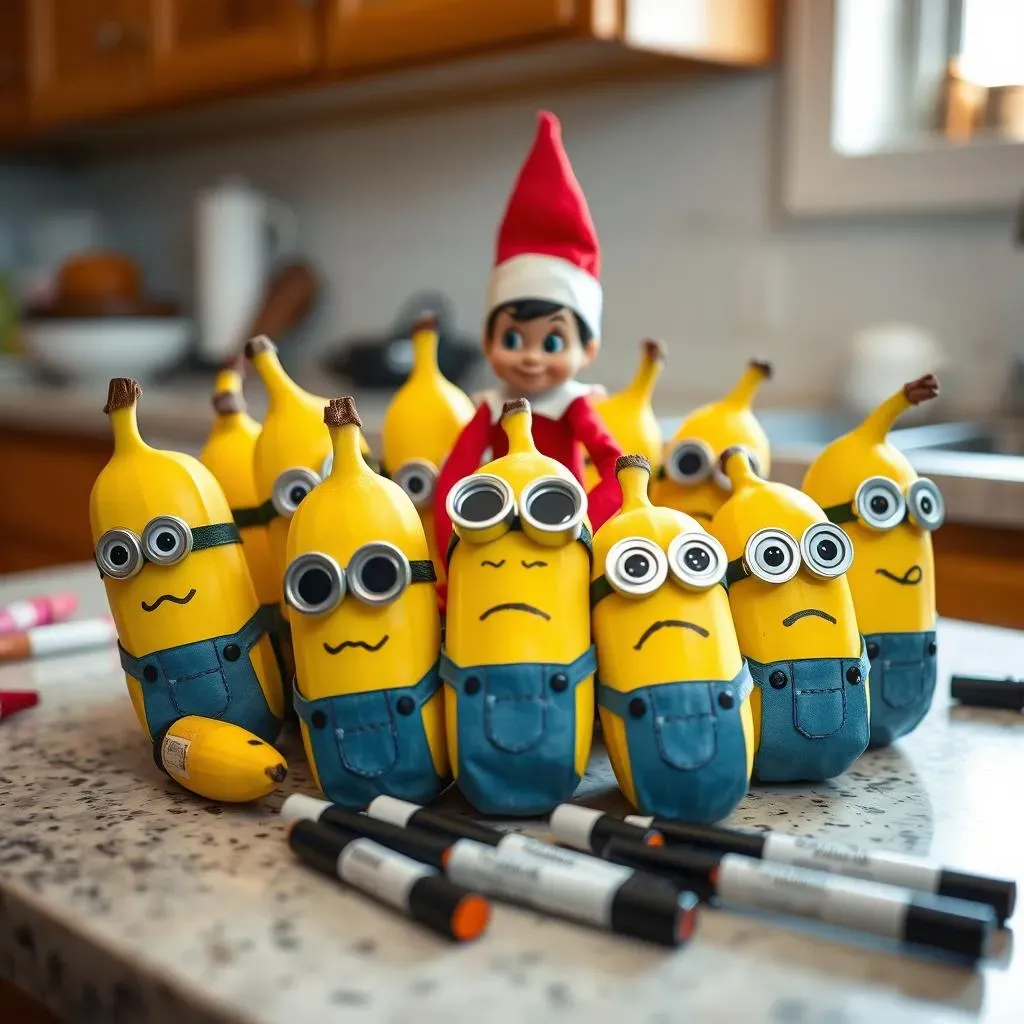 Amazing Elf on the Shelf Ideas Banana Minions: A How-To