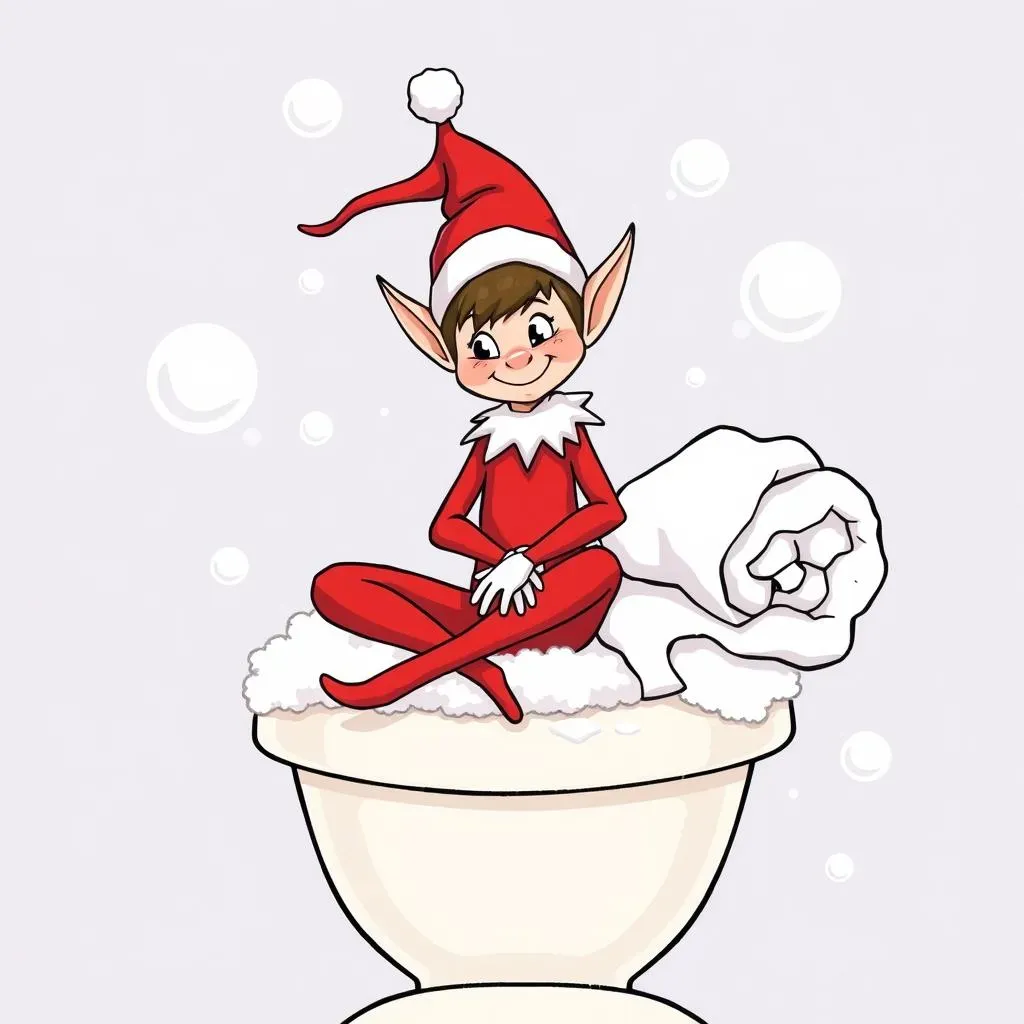 Hilarious Elf on the Shelf Ideas Bathroom: 16 Ways to Wow