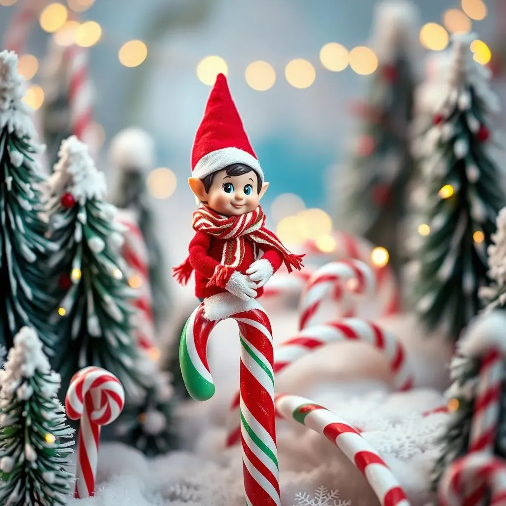 Amazing Elf on the Shelf Ideas Candy Cane