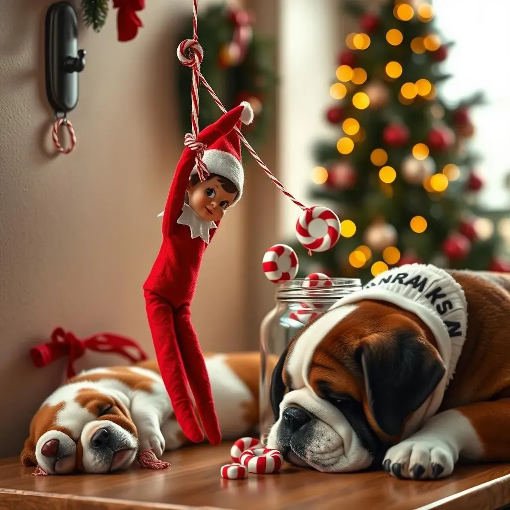 Elf on the Shelf Ideas: The Dog Treat Mission