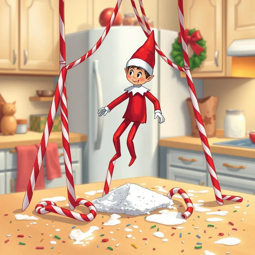 Ultimate Elf on the Shelf Ideas Using Candy Canes