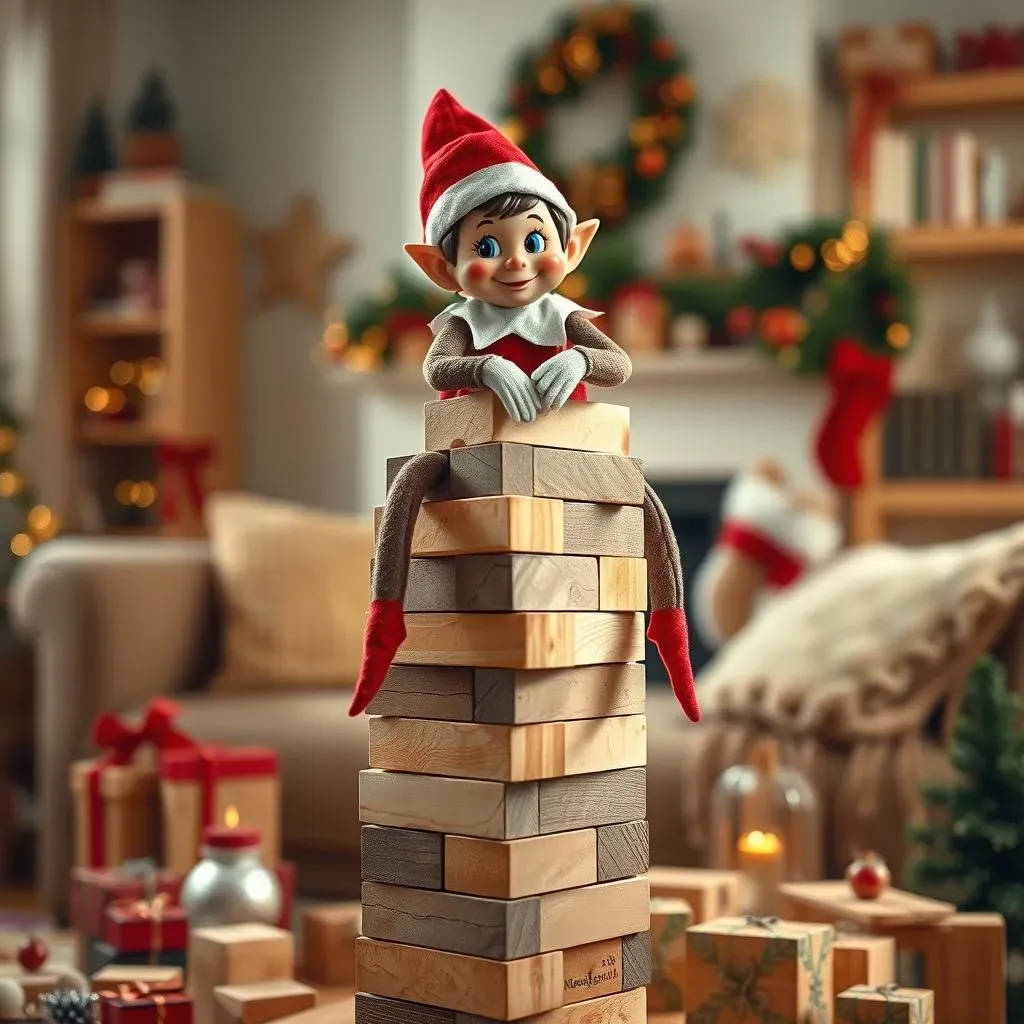 Amazing Elf on the Shelf Jenga Ideas for Christmas Fun