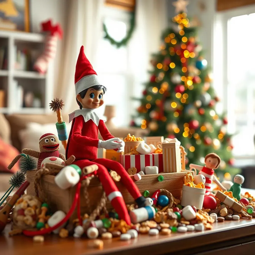 Elf on the Shelf Mayhem:  Creative Chaos Using Household Items