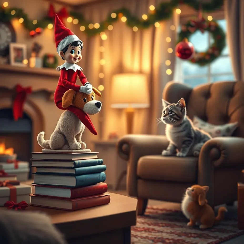 Elf on the Shelf Shenanigans:  Involving Your Pets in the Fun