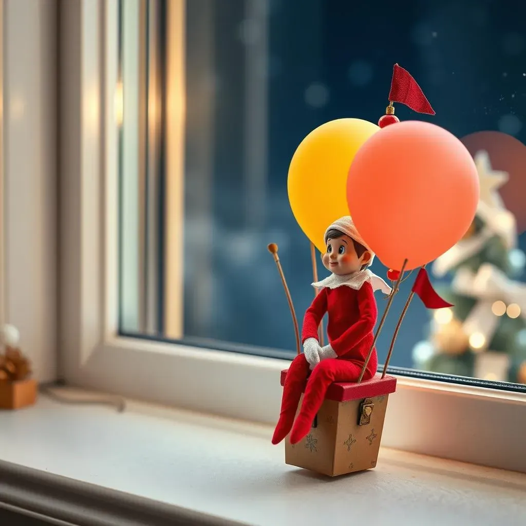 Fun & Festive Elf on the Shelf Goodbye Ideas with Balloons for Christmas Eve