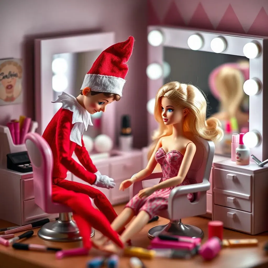 Funny Barbie and Elf on the Shelf Scenarios