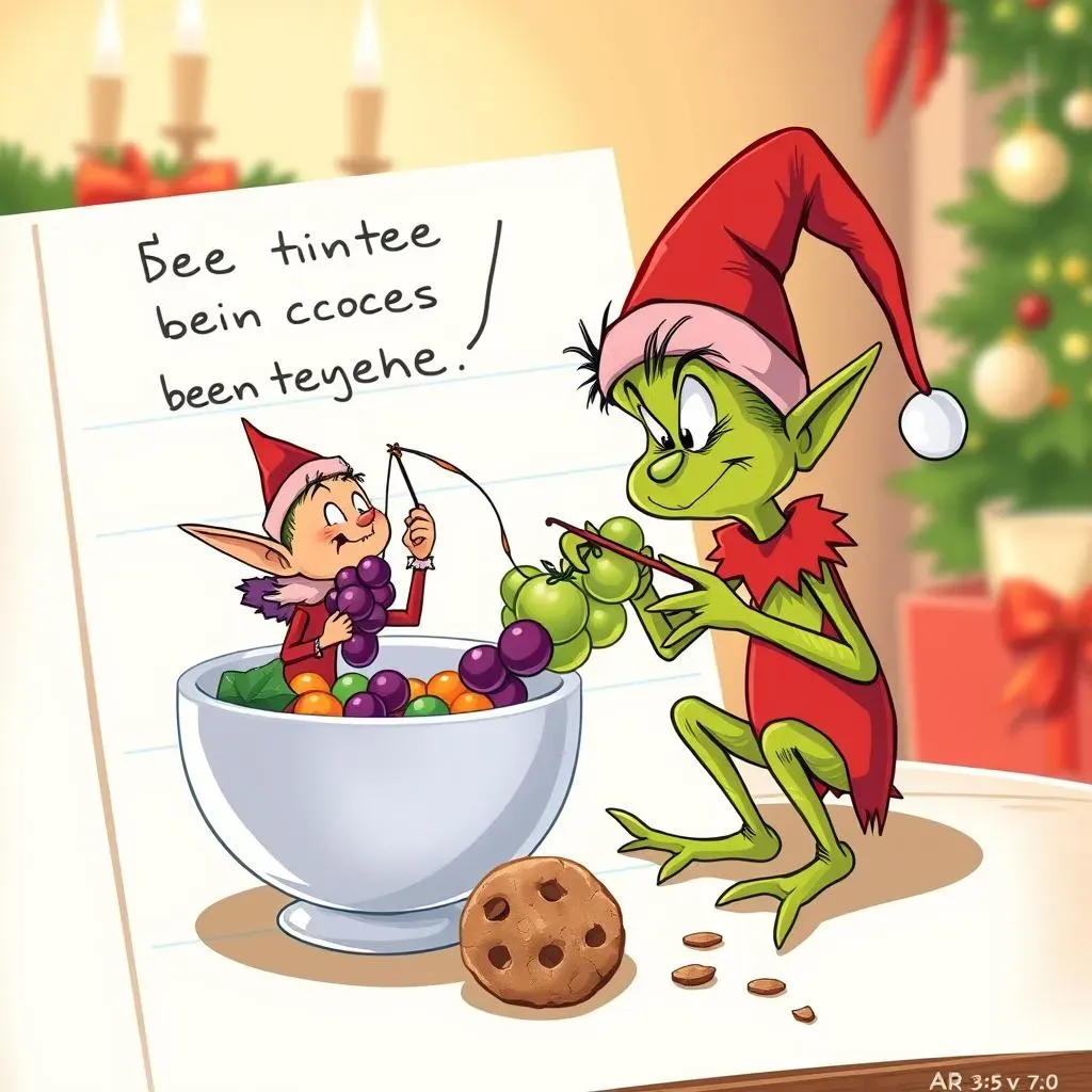 Funny Elf and Grinch on the Shelf Adventures