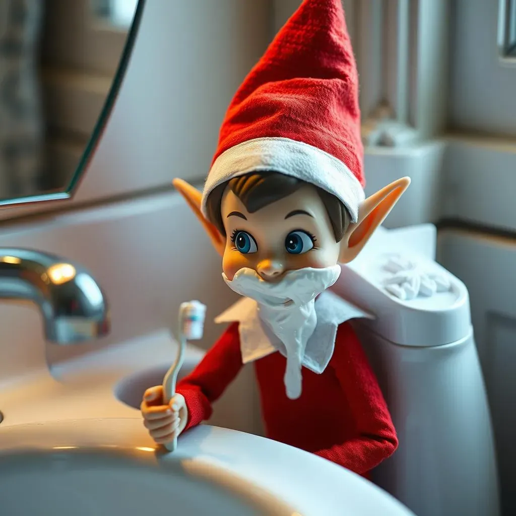 Funny Elf on the Shelf Christmas Eve Morning Scenes