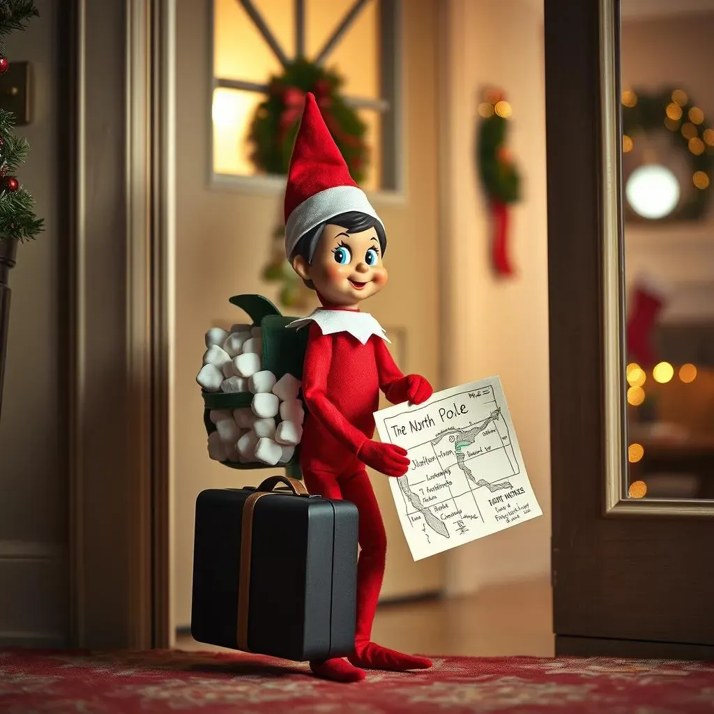 Funny Elf on the Shelf Goodbye Ideas: The Grand Exit