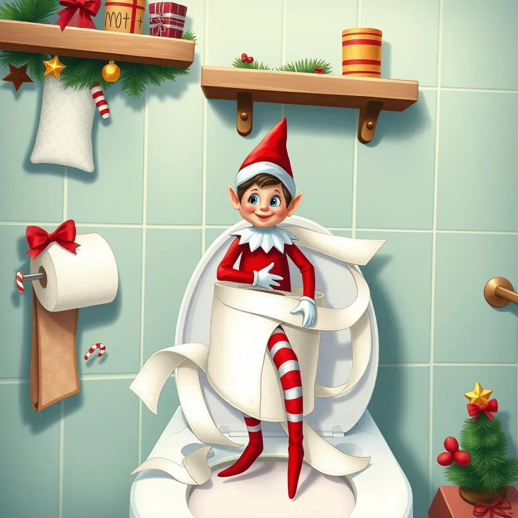 Absolute Funny Elf On The Shelf Ideas Toilet Paper