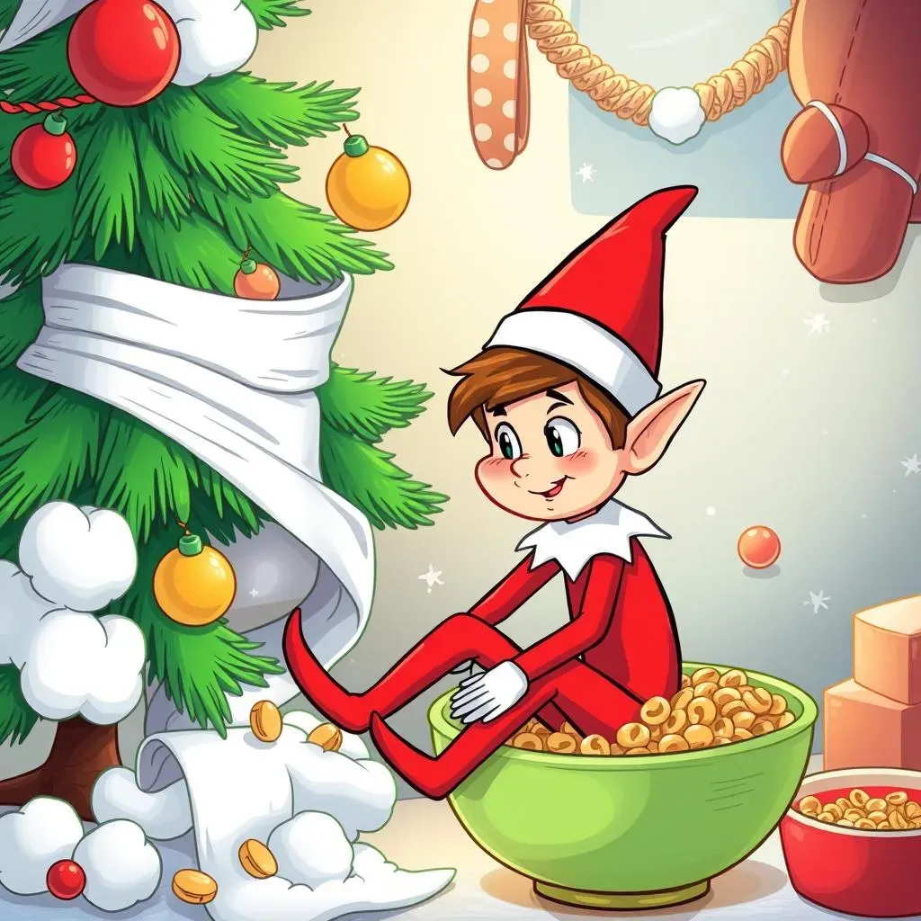 Amazing Funny Elf on the Shelf Mischievous Ideas for Christmas Fun