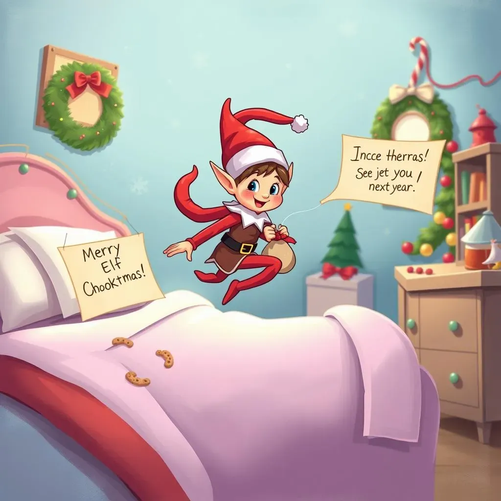 Funny & Mischievous Christmas Eve Elf on the Shelf Departure Ideas