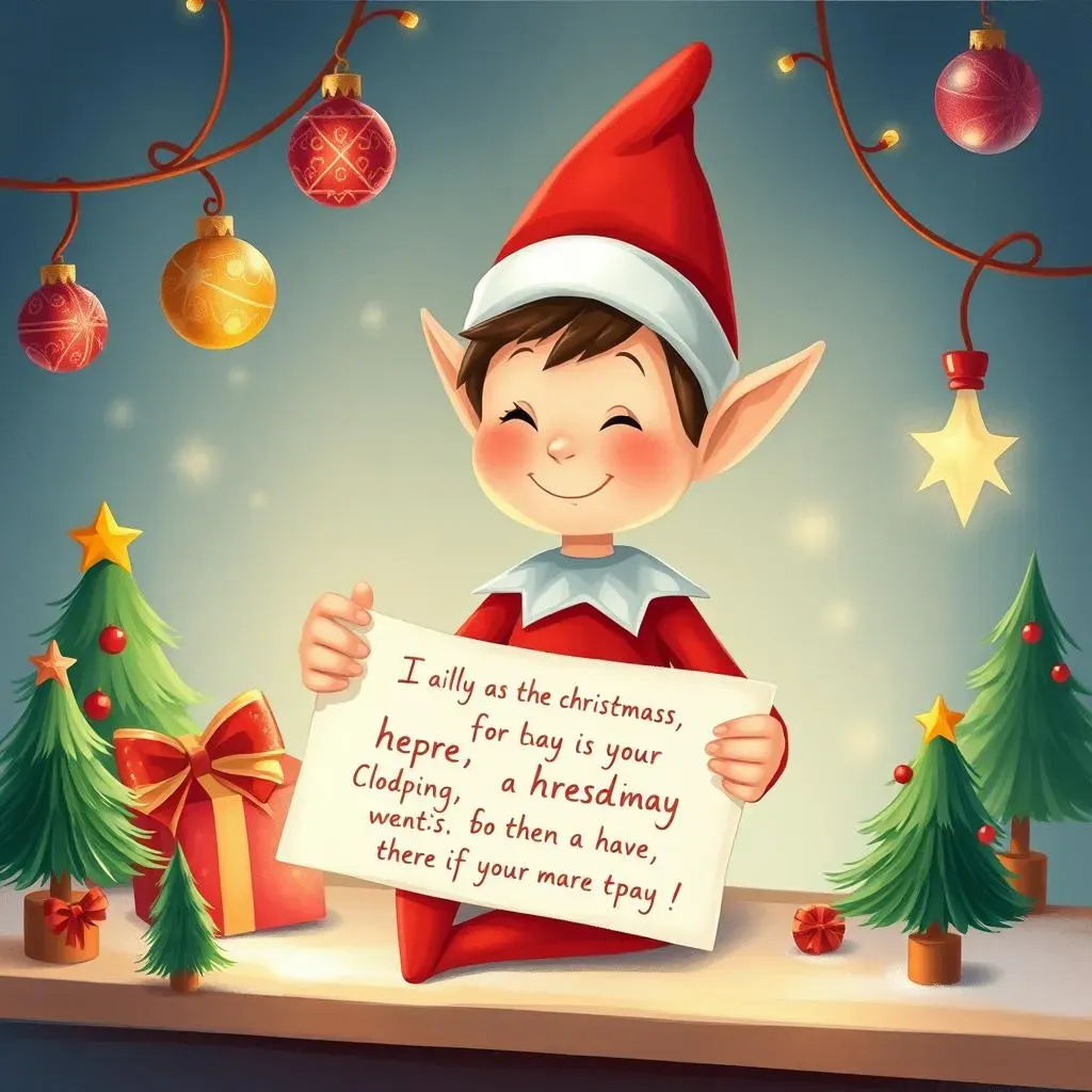 Heartwarming Personal Messages for Your Elf on the Shelf on Christmas Eve