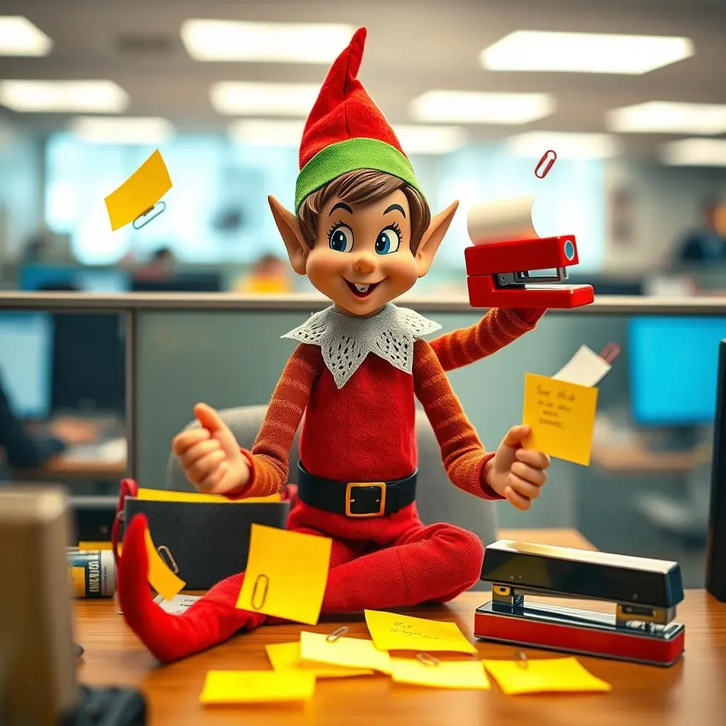 Hilarious Elf Antics: Funny Elf on the Shelf Ideas for Different Office Settings