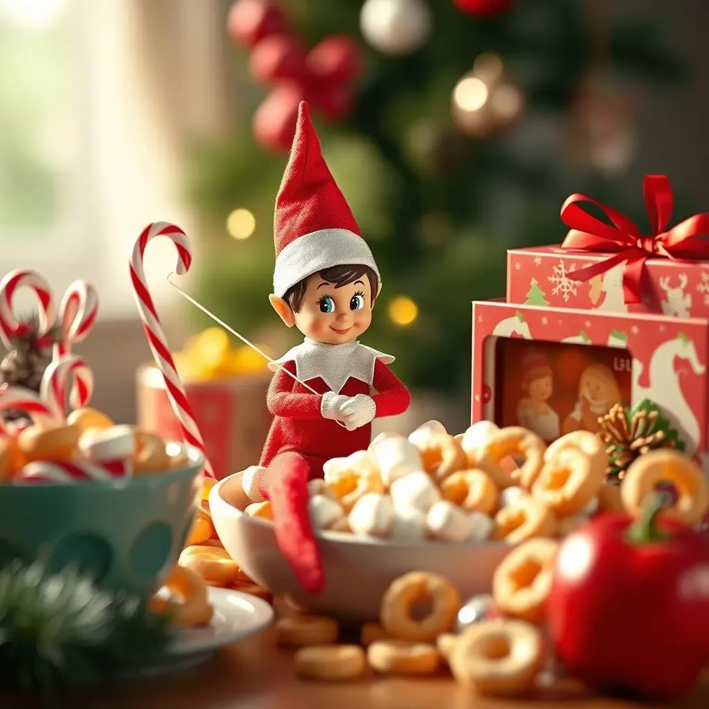 Last Minute Elf on the Shelf Fun with Food