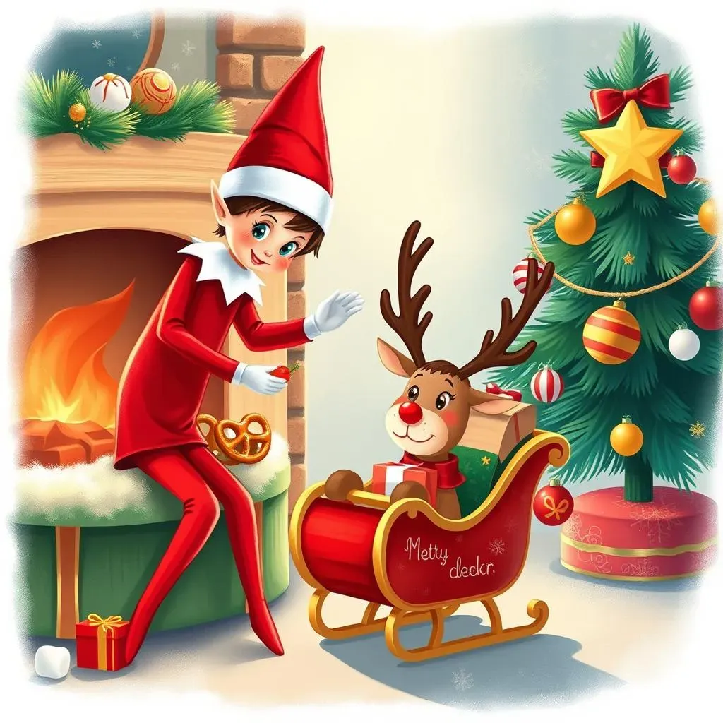 LastMinute Christmas Eve Elf on the Shelf Ideas Featuring Reindeer