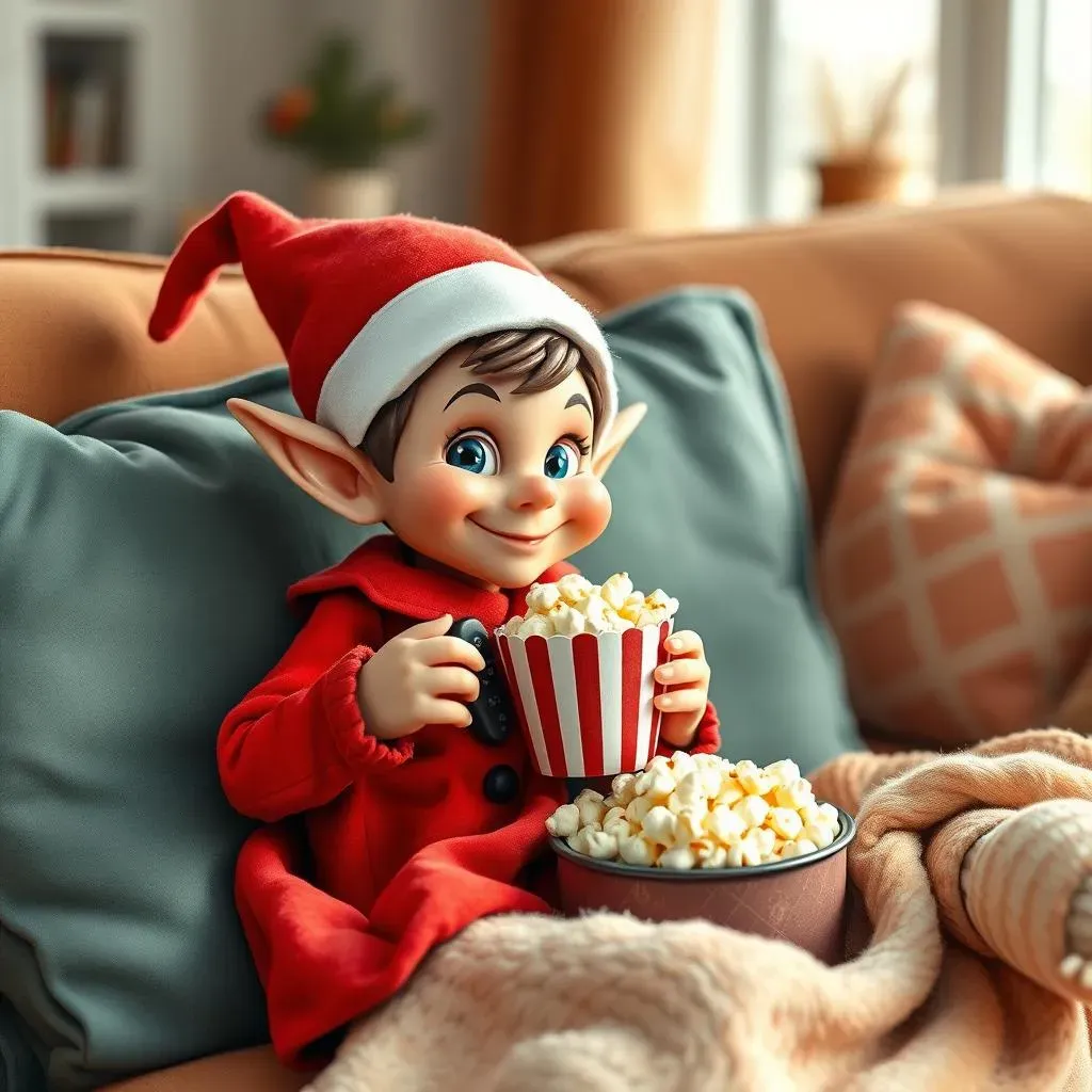 More Easy Elf on the Shelf Ideas Using Stuff You Have: Living Room Laughs