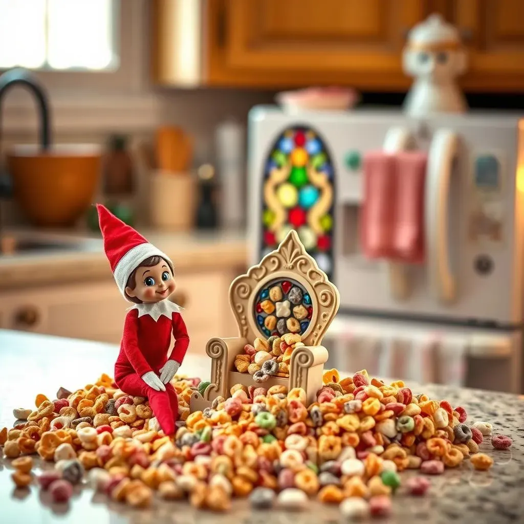 More Magical Elf on the Shelf Ideas with Cereal