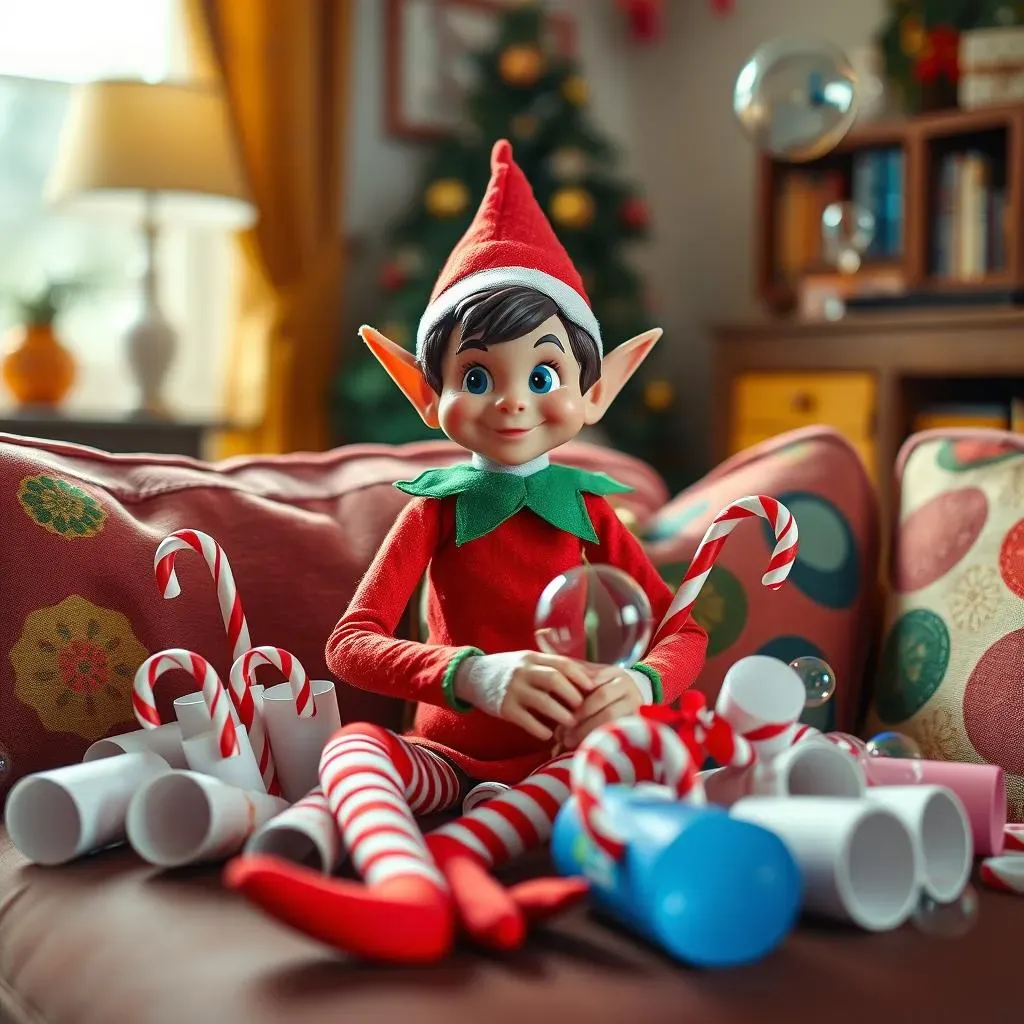 Ultimate Naughty Elf On The Shelf Ideas with Household Items