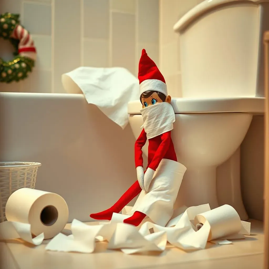 Amazing Naughty Elf On The Shelf Ideas with Toilet Paper