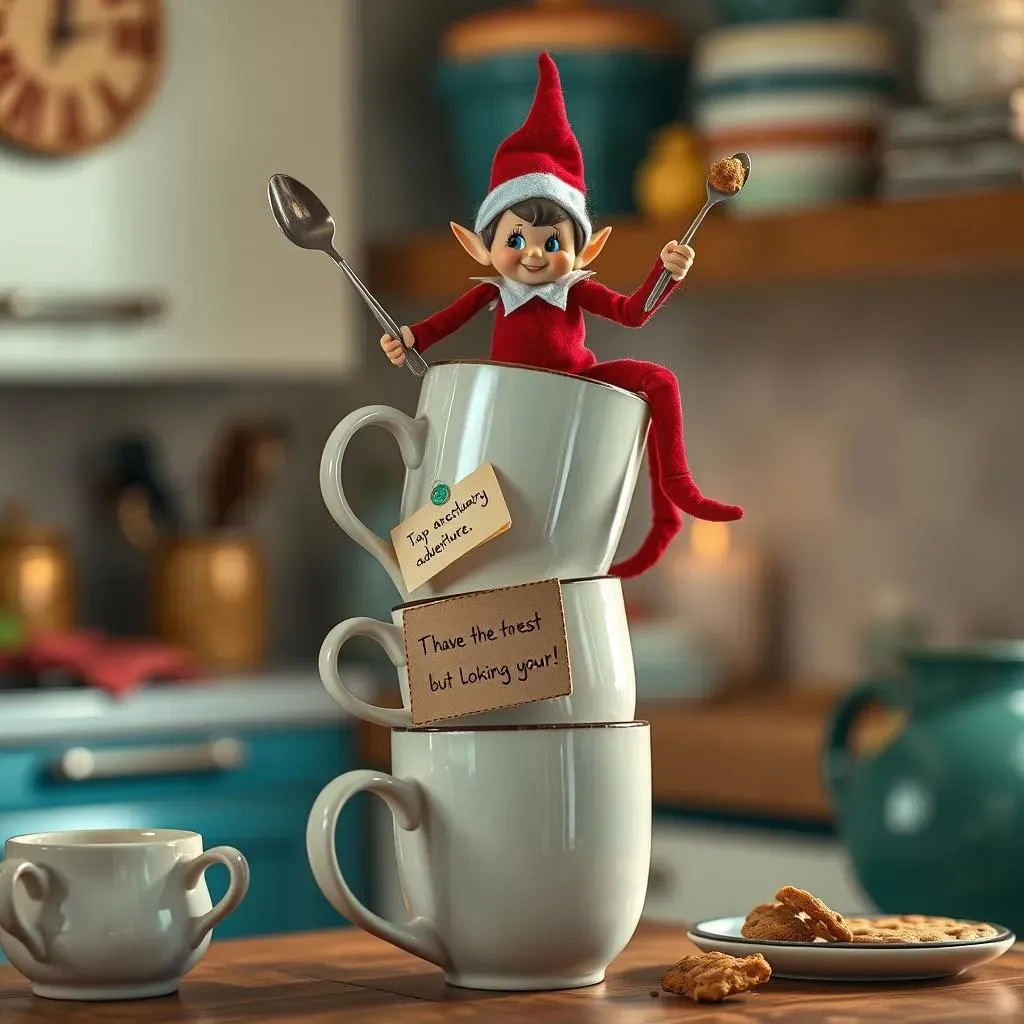 Naughty Elf Scenes Using Household Items